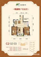 杭州湾世纪城2室2厅1卫96㎡户型图