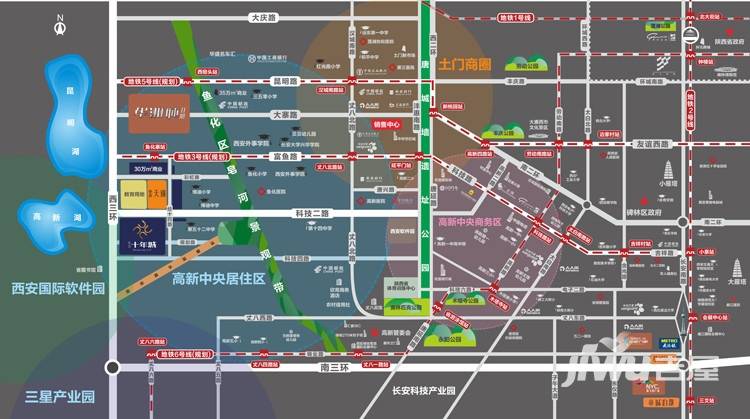 南飞鸿十年城位置交通图图片