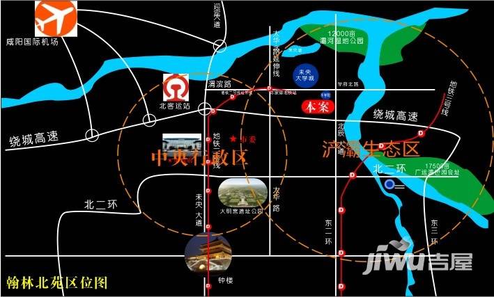 翰林北苑位置交通图图片