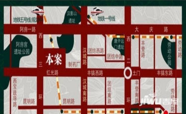 上林沣苑位置交通图图片