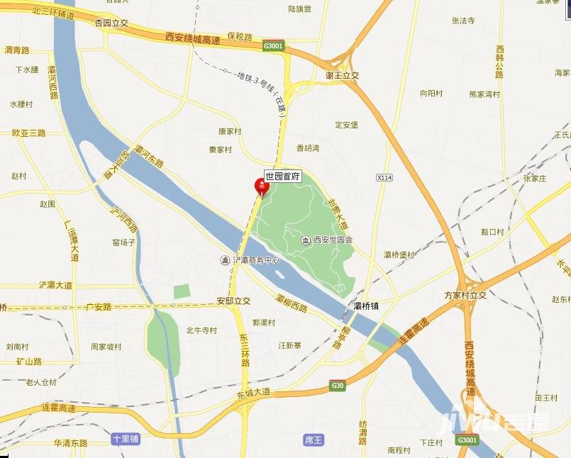 世园大公馆Ⅲ期(上林艺境)位置交通图图片