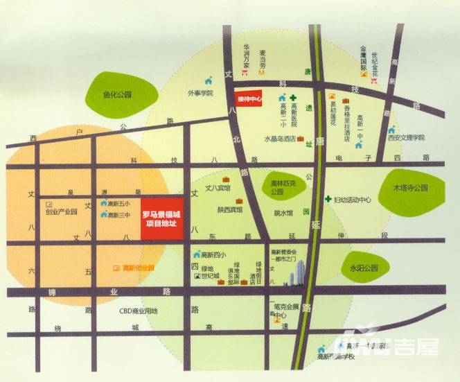 罗马景福城位置交通图图片