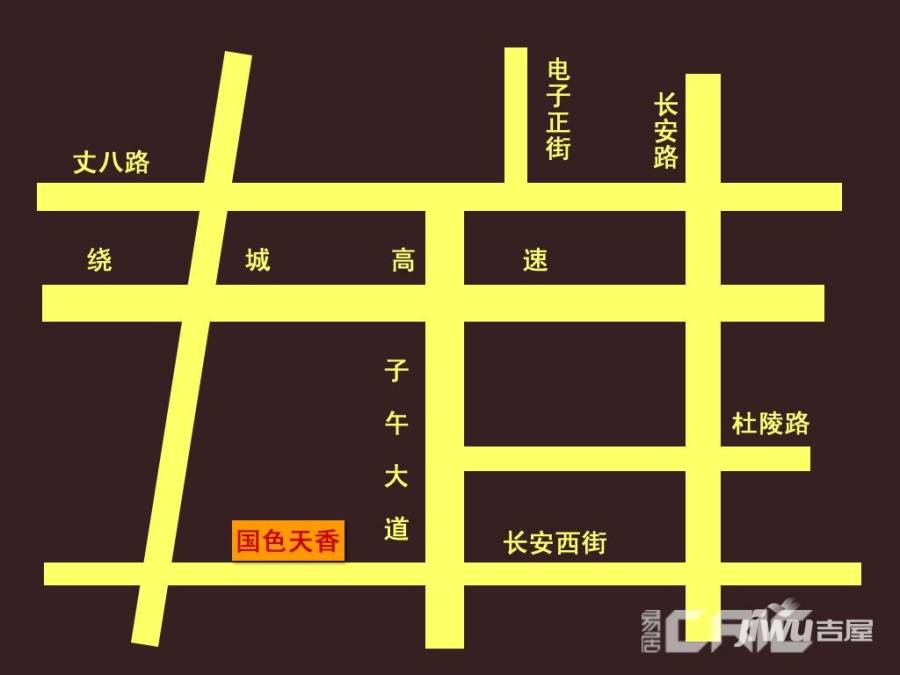 国色天香二期位置交通图图片