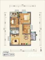 美庐雅苑3室1厅1卫93.3㎡户型图