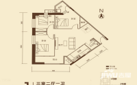 京都国际3室2厅1卫户型图