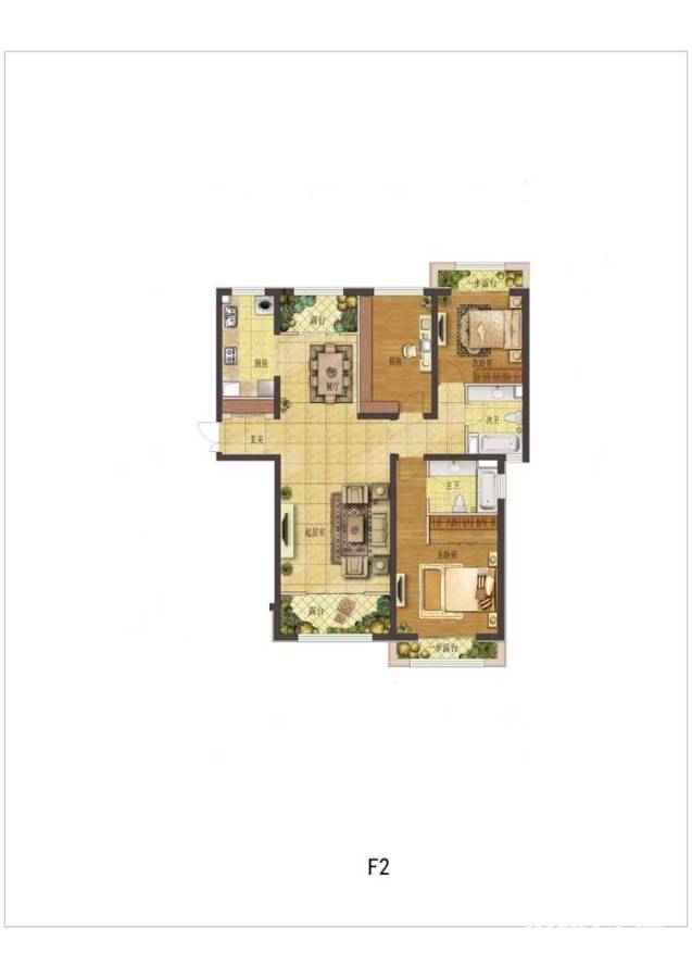 香江湾普通住宅158㎡户型图