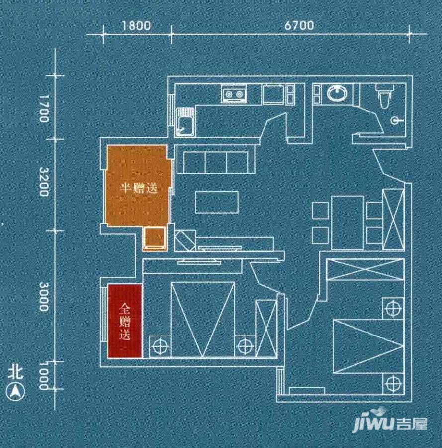 唐韵三坊普通住宅81.6㎡户型图