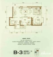 南门望城普通住宅91.3㎡户型图