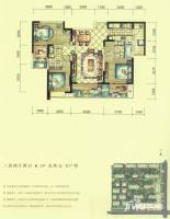 金地湖城大境同禧3室2厅2卫户型图