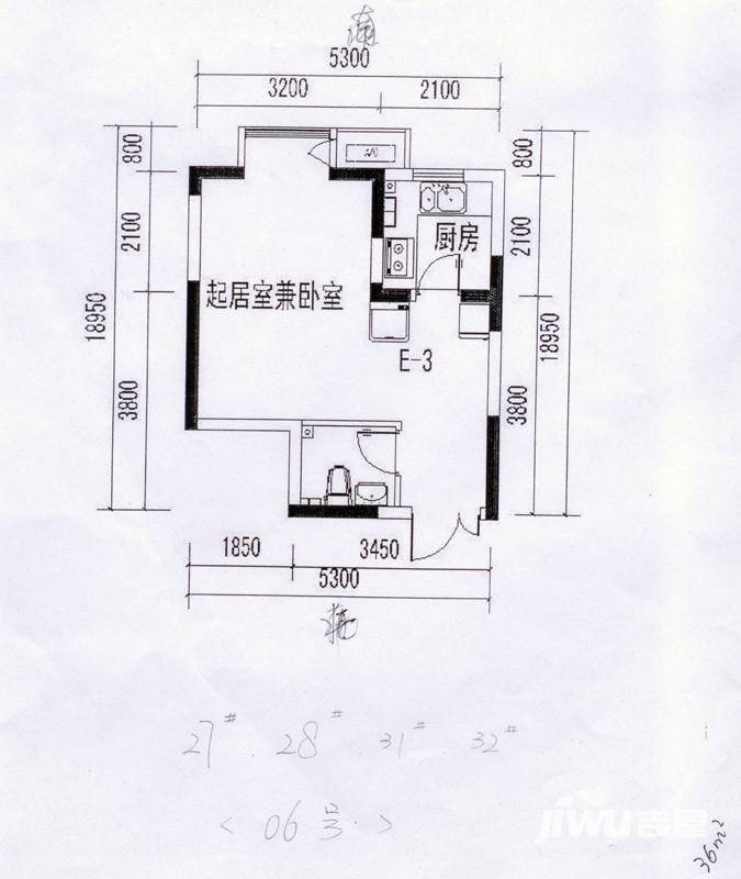 天伦御城龙脉普通住宅36㎡户型图