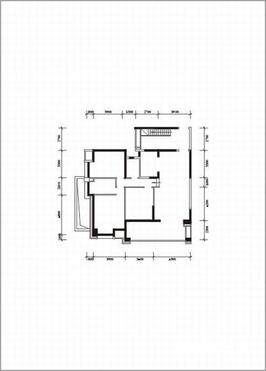 鸿基紫韵3室2厅2卫142.8㎡户型图