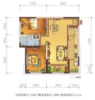 莱安逸珲普通住宅73㎡户型图