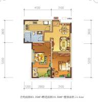 莱安逸珲普通住宅63㎡户型图