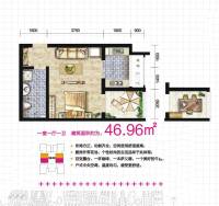 东尚蜂鸟普通住宅47㎡户型图