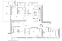 龙首领域普通住宅85㎡户型图