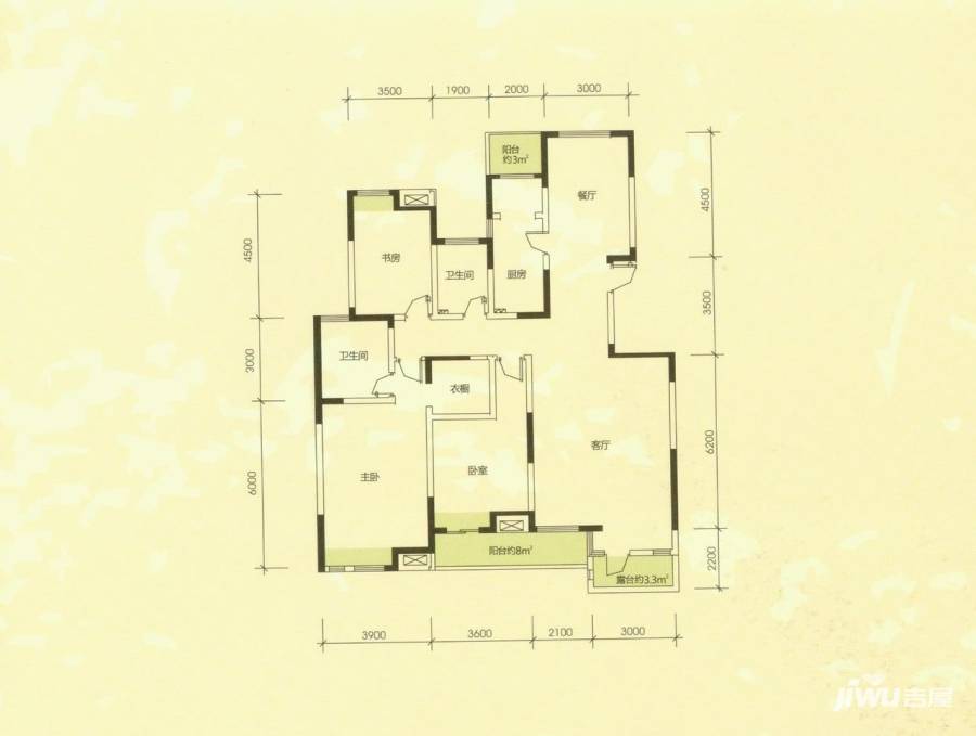 早安林莊普通住宅160.4㎡户型图