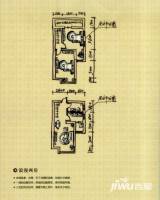 翠堤湾2室2厅1卫50.1㎡户型图