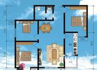 世园茗城普通住宅123.1㎡户型图