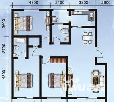 世园茗城普通住宅149.2㎡户型图