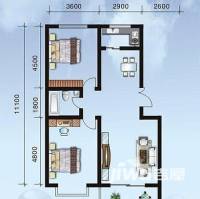 世园茗城普通住宅96.8㎡户型图