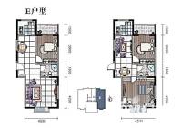 奇星御园普通住宅50㎡户型图