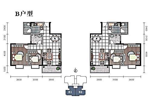 奇星御园普通住宅89㎡户型图