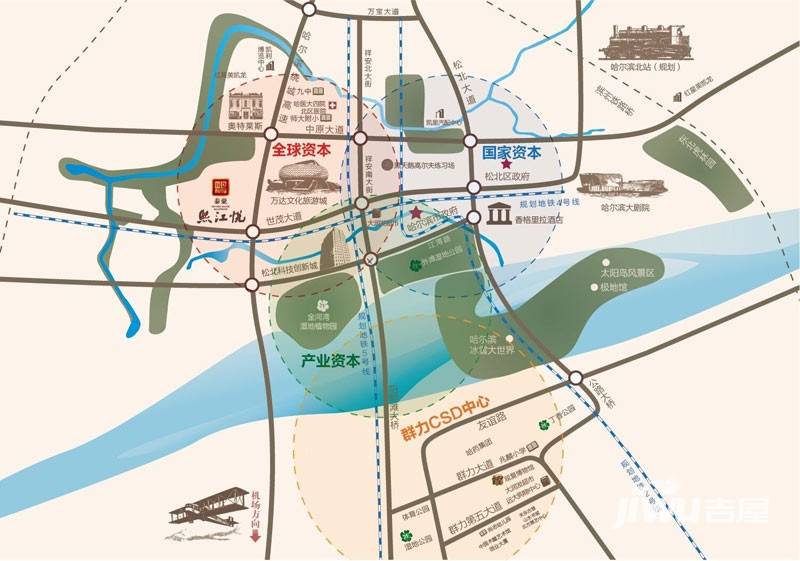 泰豪熙江悦位置交通图