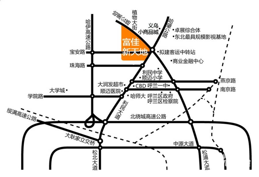 富佳新天地位置交通图图片