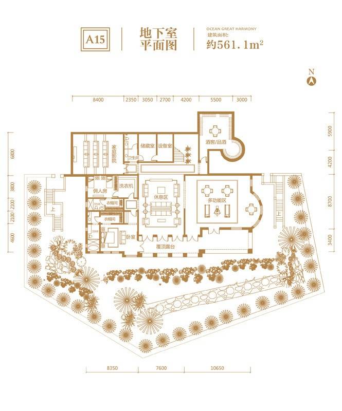 溪岸艺墅普通住宅561.1㎡户型图