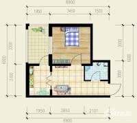 万吉华府普通住宅48.5㎡户型图