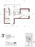 柏悦星城普通住宅62.1㎡户型图