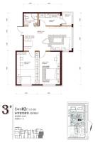 柏悦星城普通住宅90㎡户型图