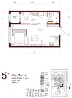 柏悦星城普通住宅47.2㎡户型图