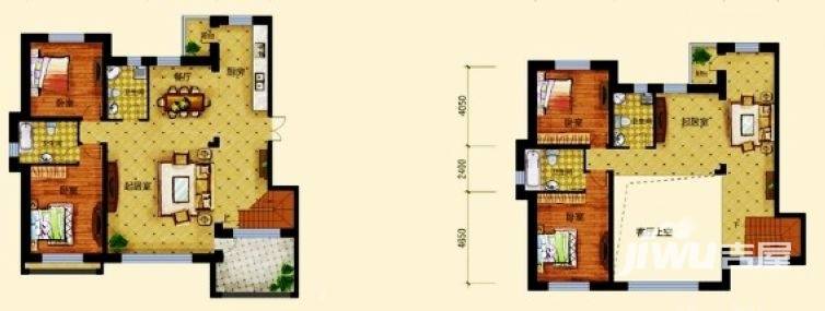 恒大盛和世纪4室3厅4卫214.5㎡户型图