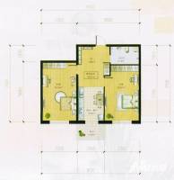 明光翡翠湾普通住宅54.2㎡户型图