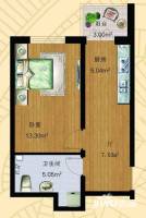 明光翡翠湾普通住宅30.4㎡户型图