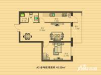 金丰优豪斯小区普通住宅48.9㎡户型图