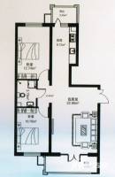 金丰优豪斯小区普通住宅62.2㎡户型图