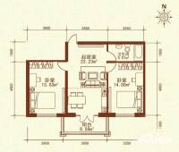 广电佳园普通住宅58㎡户型图