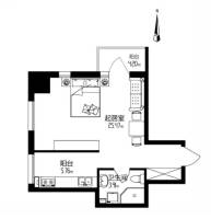 99号公馆普通住宅39.3㎡户型图