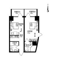 99号公馆普通住宅28.7㎡户型图