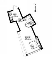 99号公馆普通住宅27.7㎡户型图