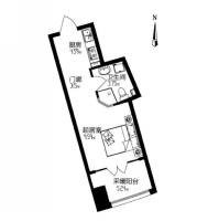 99号公馆普通住宅26.6㎡户型图