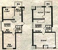 北岸上筑4室2厅2卫120.4㎡户型图