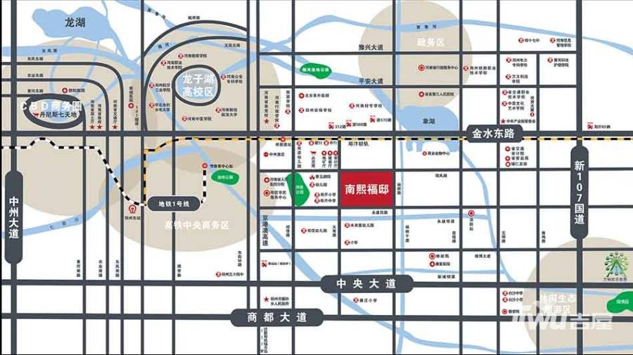 南熙福邸位置交通图
