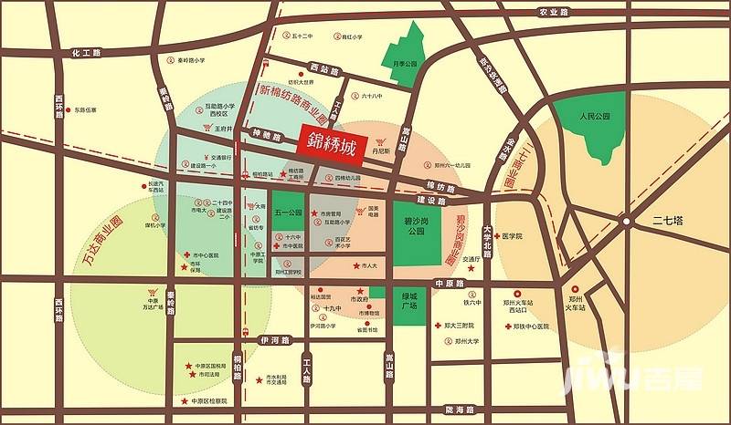 盛润锦绣城位置交通图