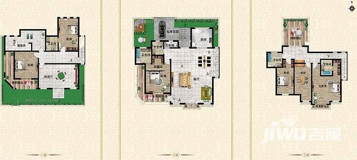 新田城7室3厅5卫323㎡户型图