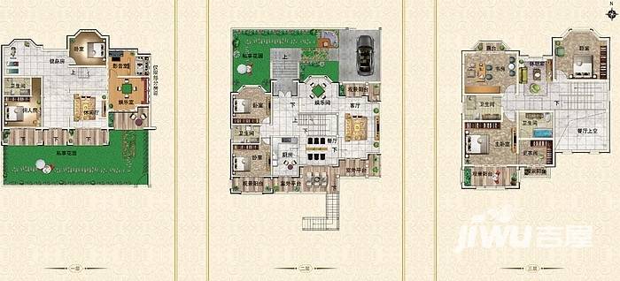 新田城7室4厅4卫422.1㎡户型图