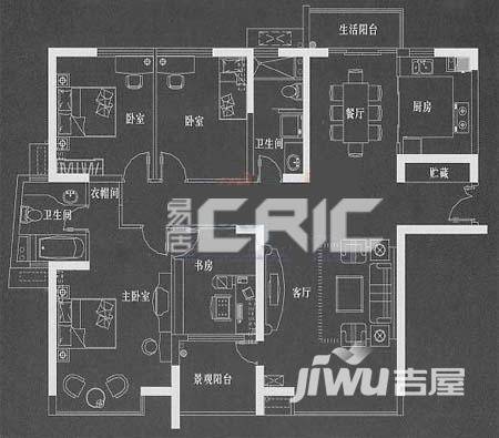 广汇PAMA普通住宅170㎡户型图