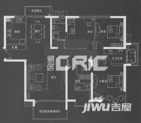 广汇PAMA普通住宅170㎡户型图